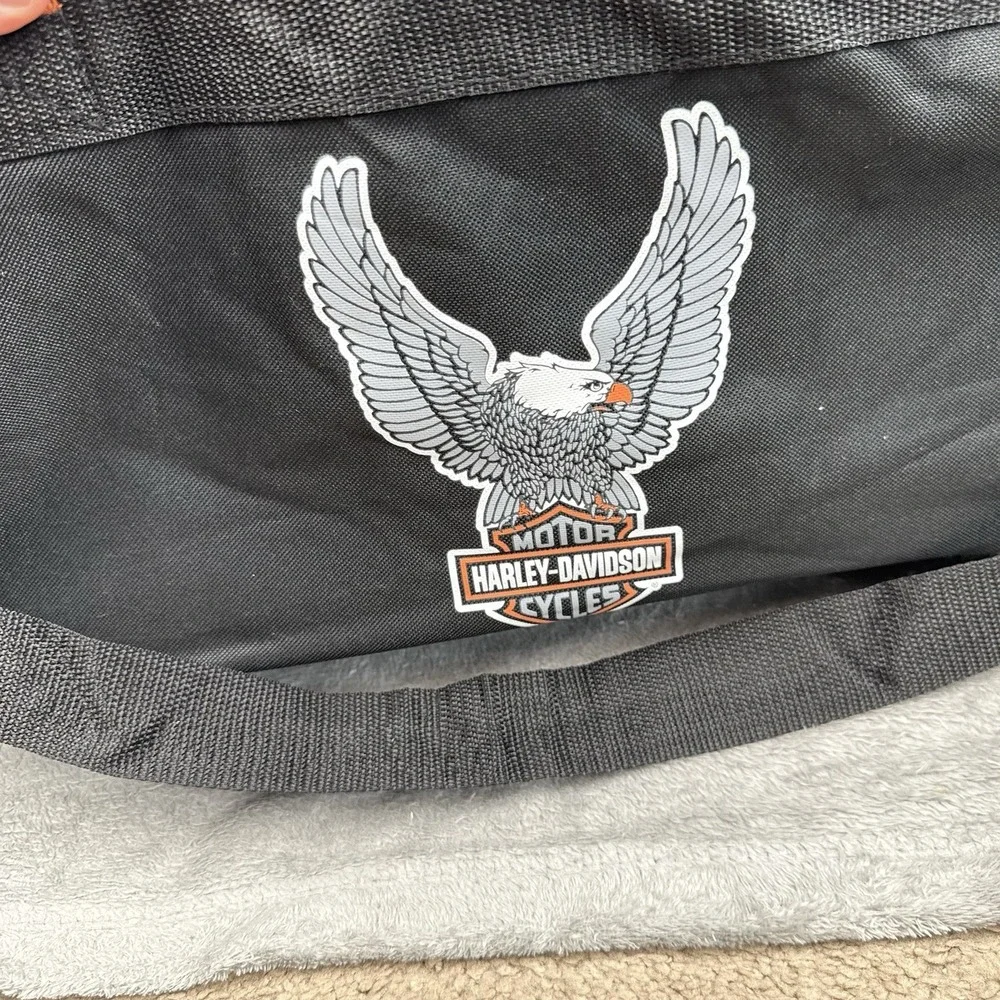 Harley-Davidson‎ Motorcycle Winged Eagle Duffel Bag w/Adjustable Strap Grunge